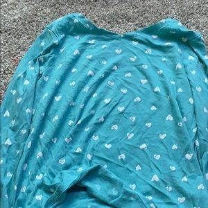 Long sleeve shirt with heart printes